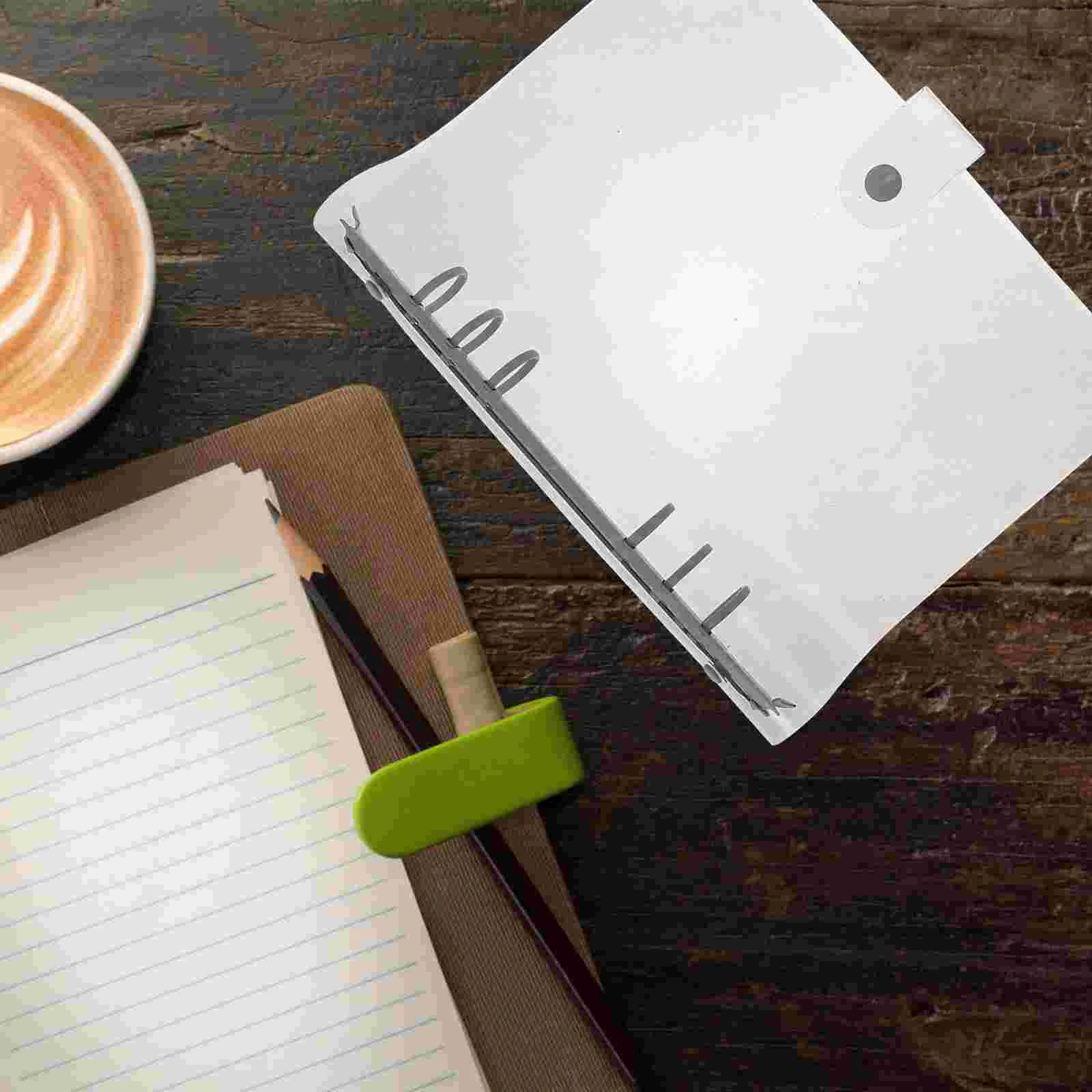 

Pvc Account Book Circle Ring Binder Rings Notebook Loose Leaf Clip Notepad Protect