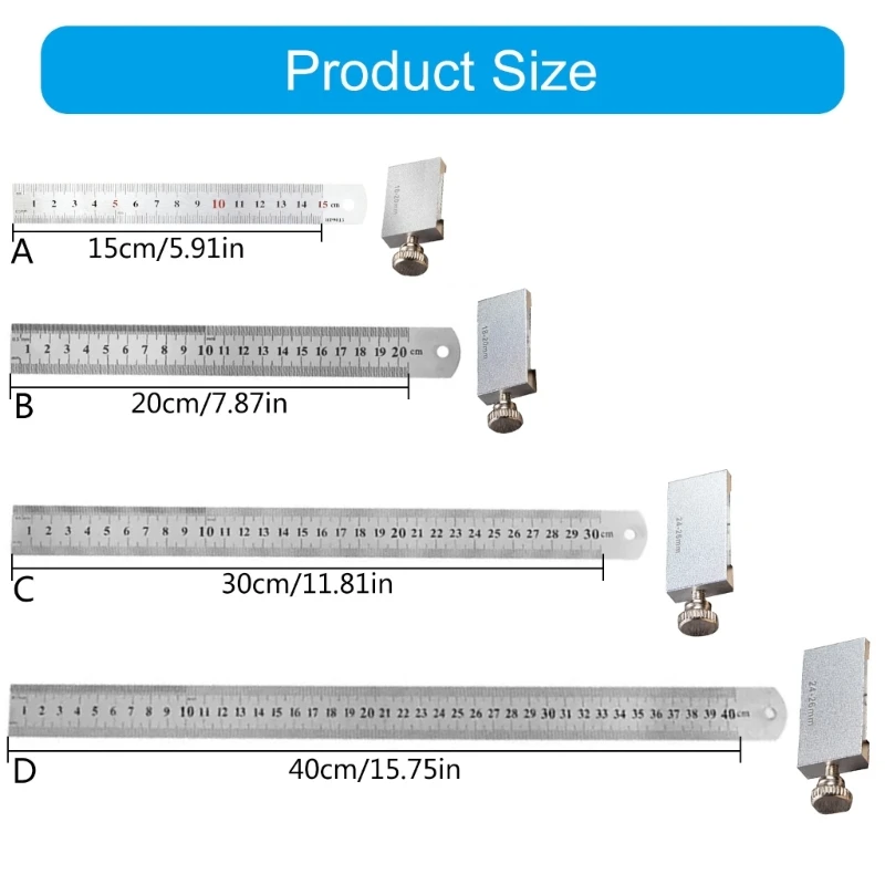 15/20/30/40 см измерительный калибр для плотника линейка разметки инструмент с
