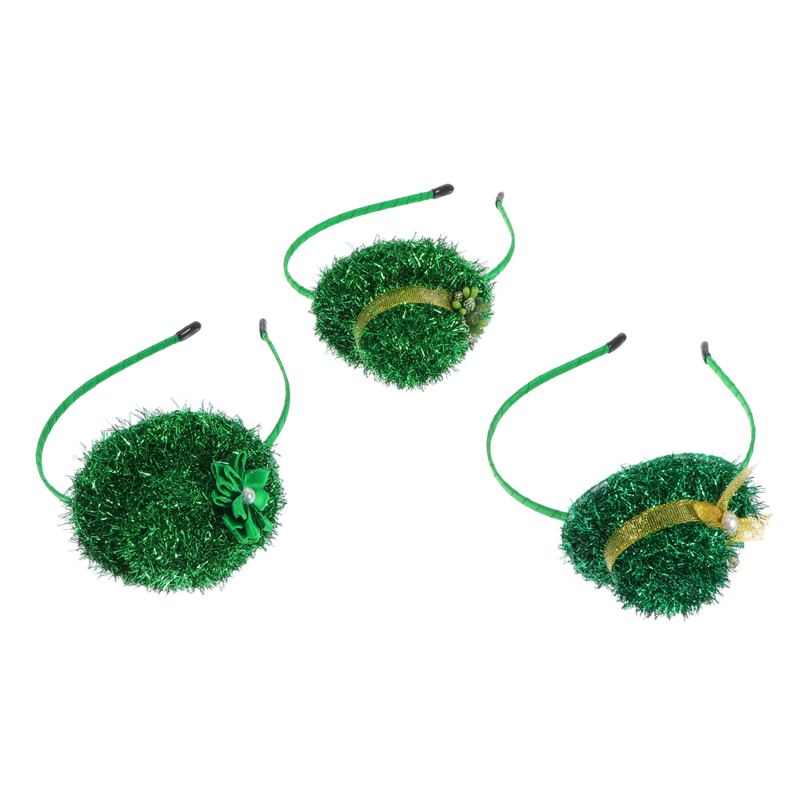 

3pcs Saint Patrick's Day Hat-shaped Hairband Head Decor Party Headdress Supply