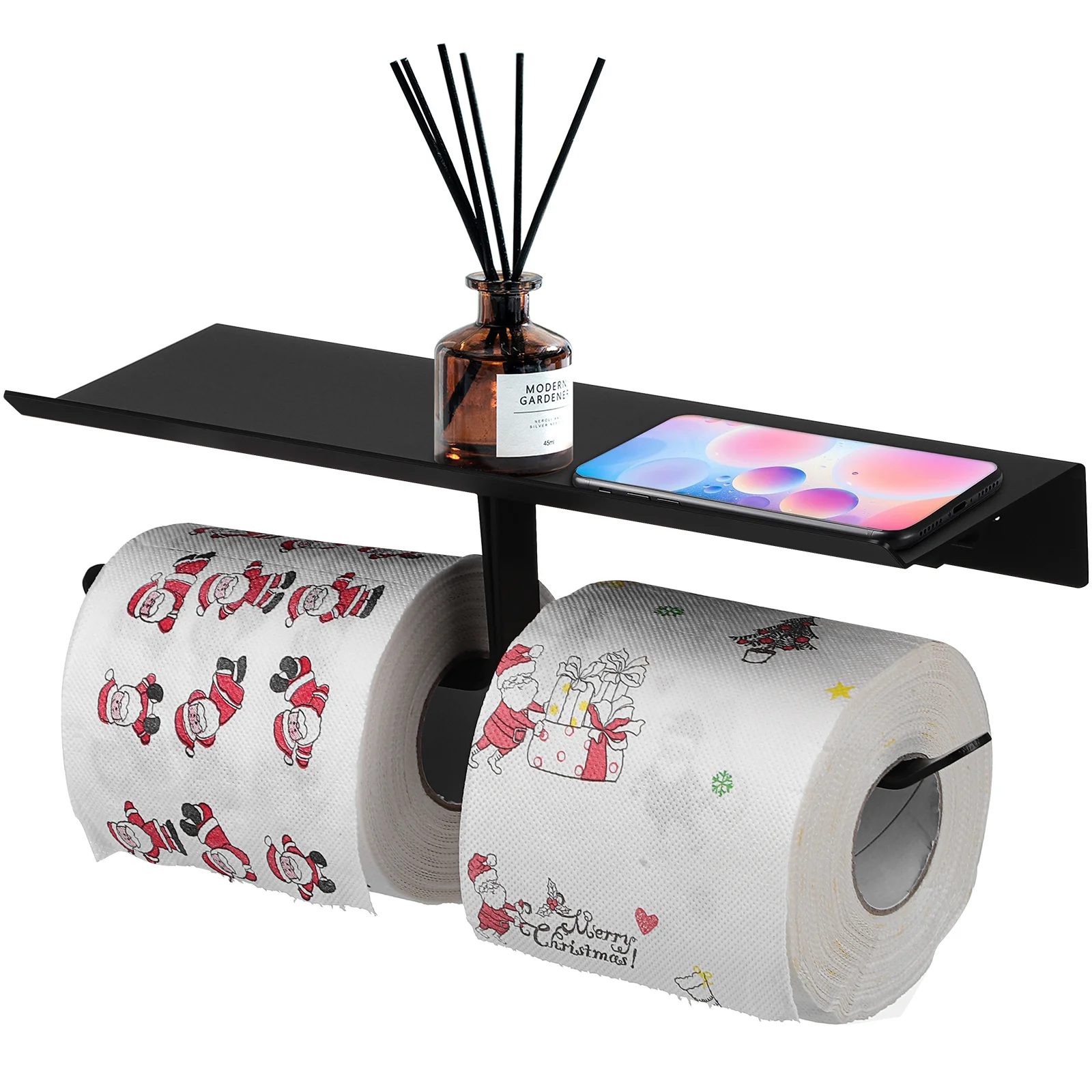 

Paper Towel Rack Toilet Holder Shelf Papertowel Dispenser 6cm Wall Mount Bathroom Towels