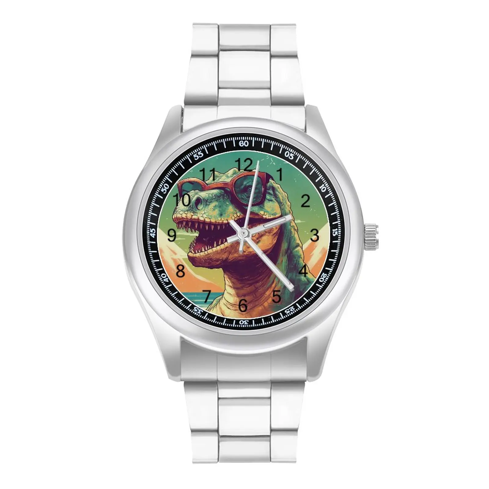 

Dinosaur Quartz Watch Graphic Sunny Beach Sunglasses Stainless Design Wrist Watches Girl Outdoor Vintage Upwrist Wristwatch