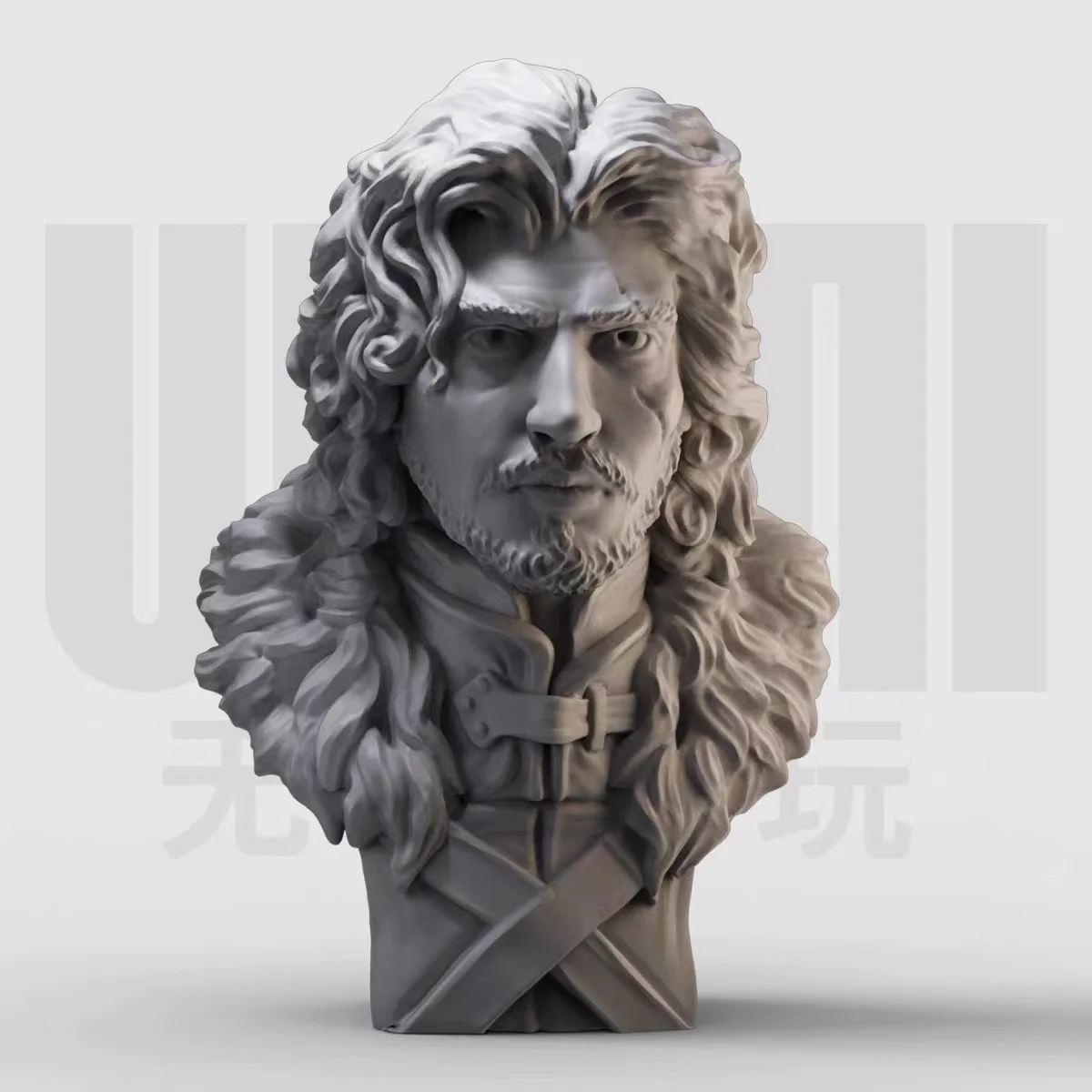 

1/10 Jon Snow bust resin white model GK figure model