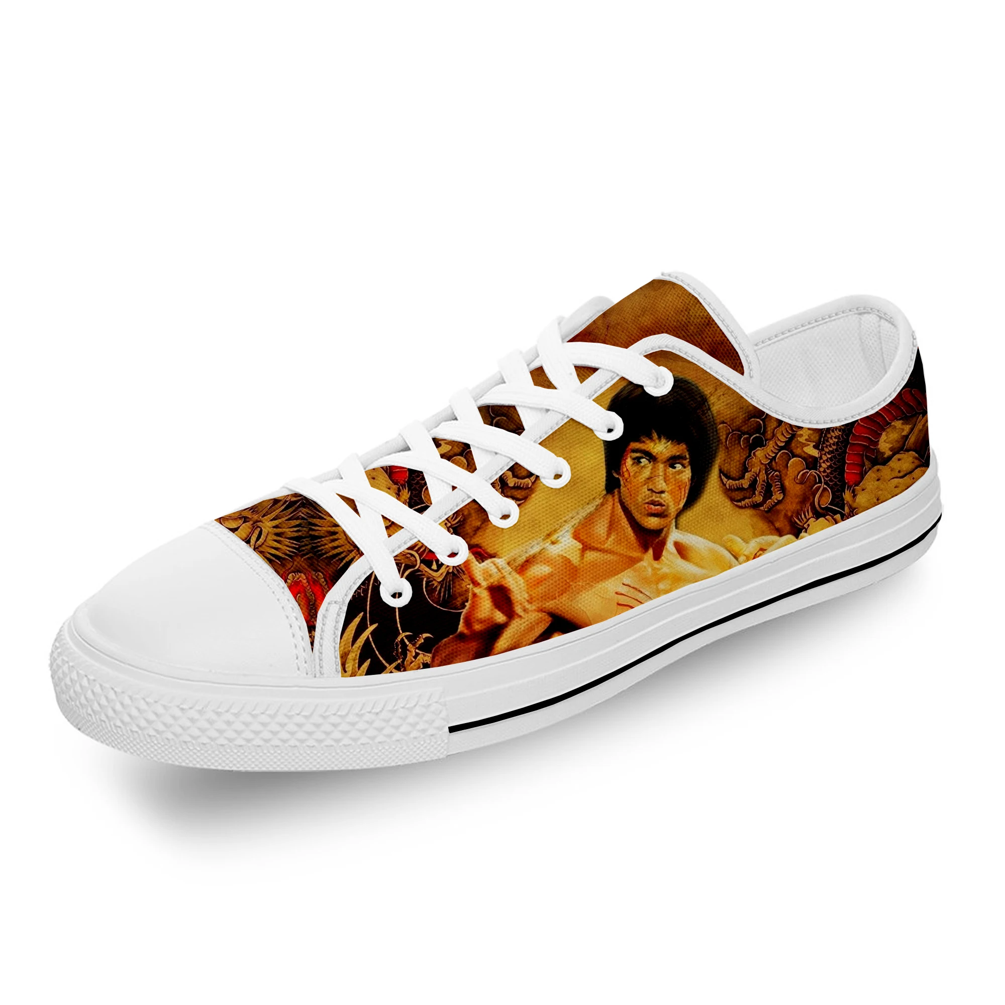 

Кроссовки мужские/женские из текстиля с 3D-принтом «Брюс Ли»