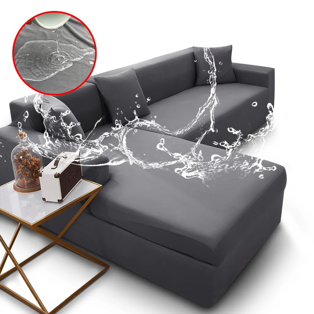 

Waterproof Sofa Cover Elastic for Living Room L Shape Corner Sofa Covers Water Proof chaise lounge Protector Couch Chair Cover