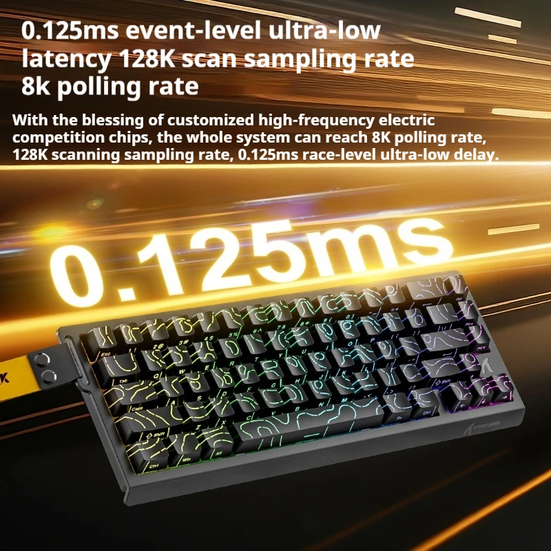 Механическая клавиатура Fgg Attack Shark X68 He 8k с магнитным переключателем скорость 128 К 0
