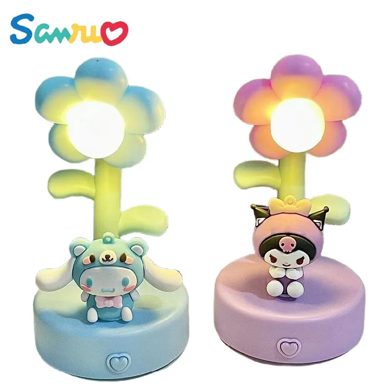 

Cinnamoroll Kuromi Sanrio Peripheral Anime Creative Macaron Night Light Cute Table Lamp Atmosphere Light Birthday Gift Ornament