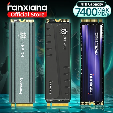 Fanxiang S660/S770/S880 SSD NVME M2 PCIE4.0X4 1TB 2TB 4TB Wewnętrzny dysk stałego stałego dla PlayStation5/PS5 Dyj SSD SSD Dysk twardy