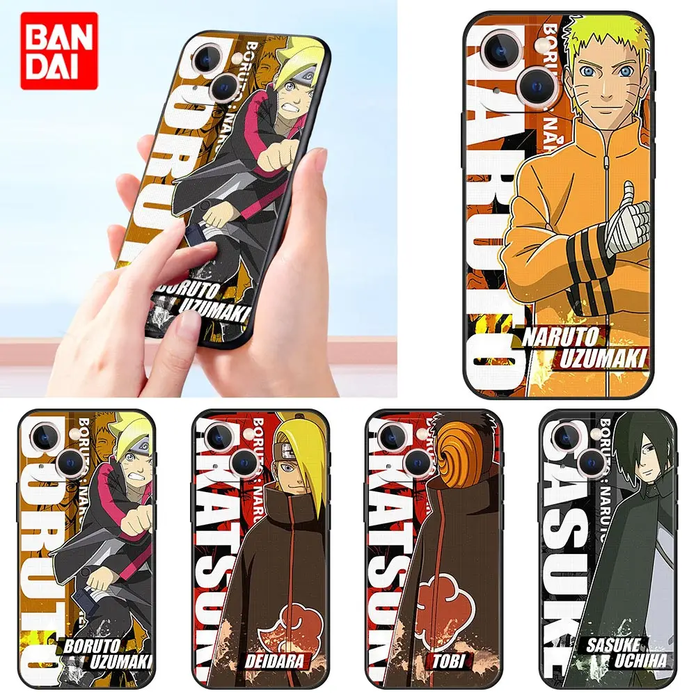 

Naruto Boruto Tobi Obito Sasuke Uchiha Case for iPhone 13 12 11 Pro Max X XS SE 6 7 8 6s Plus XR Cover Silicone Black Original