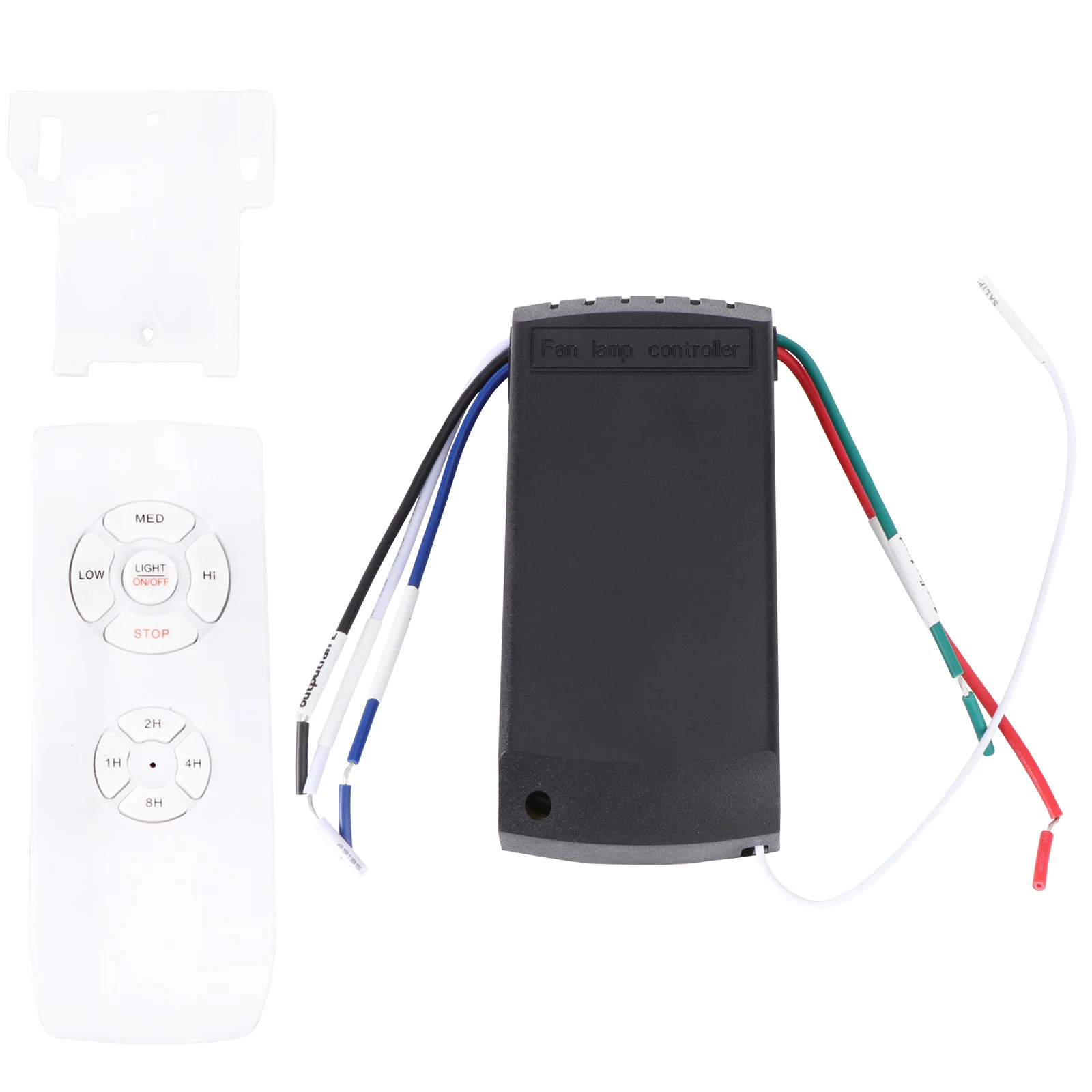 

Ceiling Fan Light Lamp Timing Controller Switch Wireless Controller Kit Wind Transmitter Receiver (White, English, No )