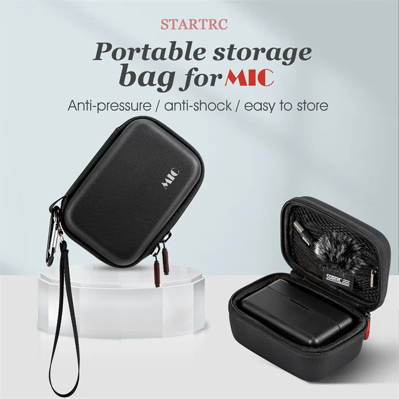 

STARTRC Portable Storage Box Case Bag For DJI MIC Hand Ropes Handbag Microphone Mountain Buckles Outside Sturdy Accessory Parts