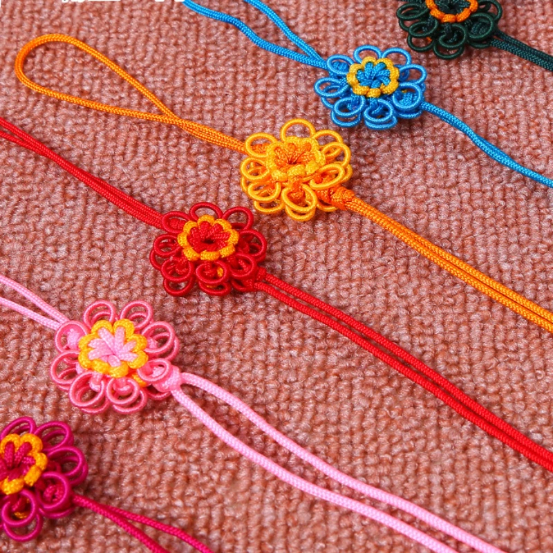 

5pcs/lot Chinese Knot Polyester Silk Tassel Cotton Tassels Trim For Sewing Curtains Accessories pendant DIY Home Decoration