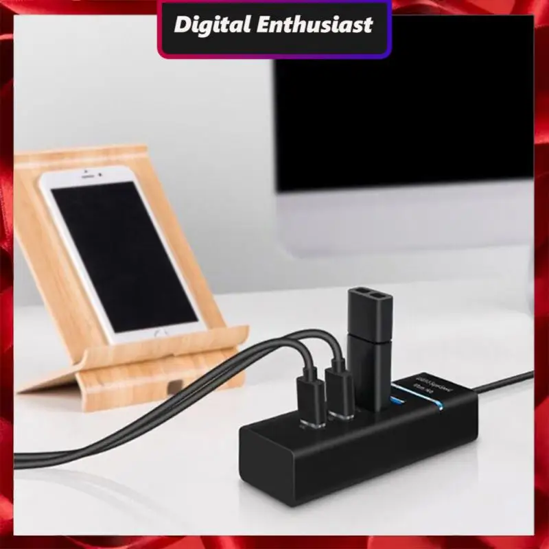 

High Speed Usb Hub 3.0 5gbps/480mbps Transmission Computer Accessories Usb 3.0/2.0 Hub Compatible With Windows 7/vista/xp Multi