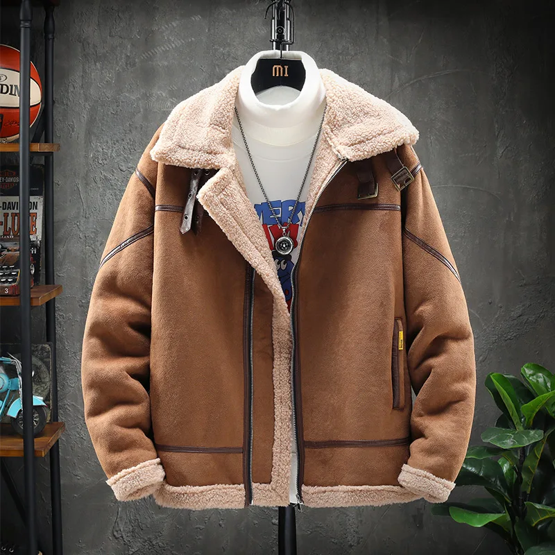 Warm Men Parkas Casual Jackets Winter Thick Men&Streetwear Cotton Padded Jackets Solid Retro Outwear Coat Windbreaker Clothing