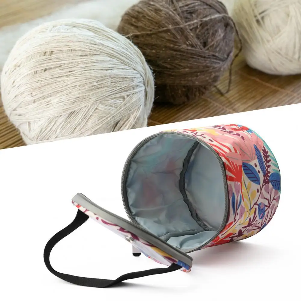 

Storage Holder Strap Design Durable Dustproof Knitting Woolen Yarn Storage Bag Knitting Wool Bag for Home