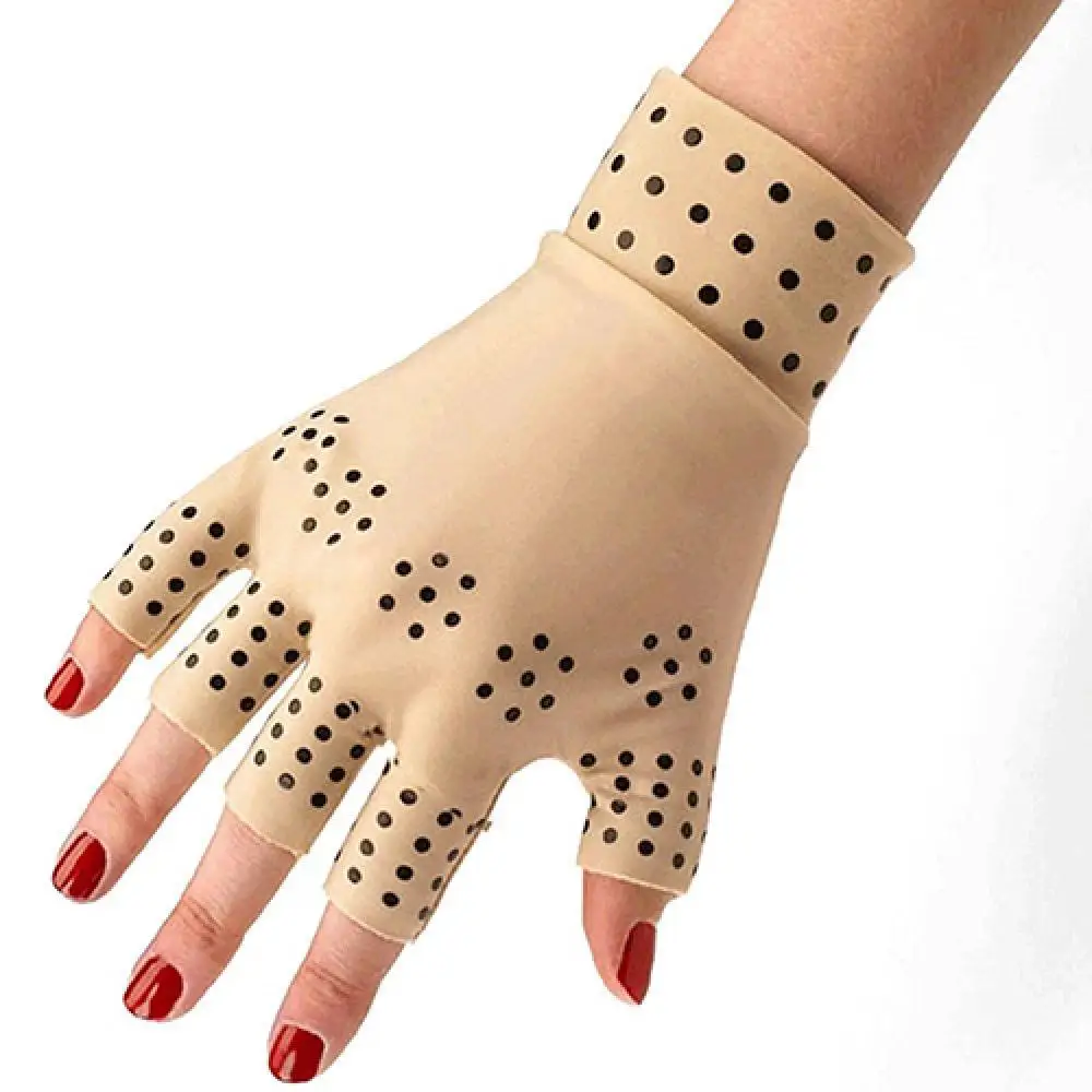 

1 Pair Magnetic Therapy Fingerless Gloves Arthritis Pain Relief Heal Joints Gloves