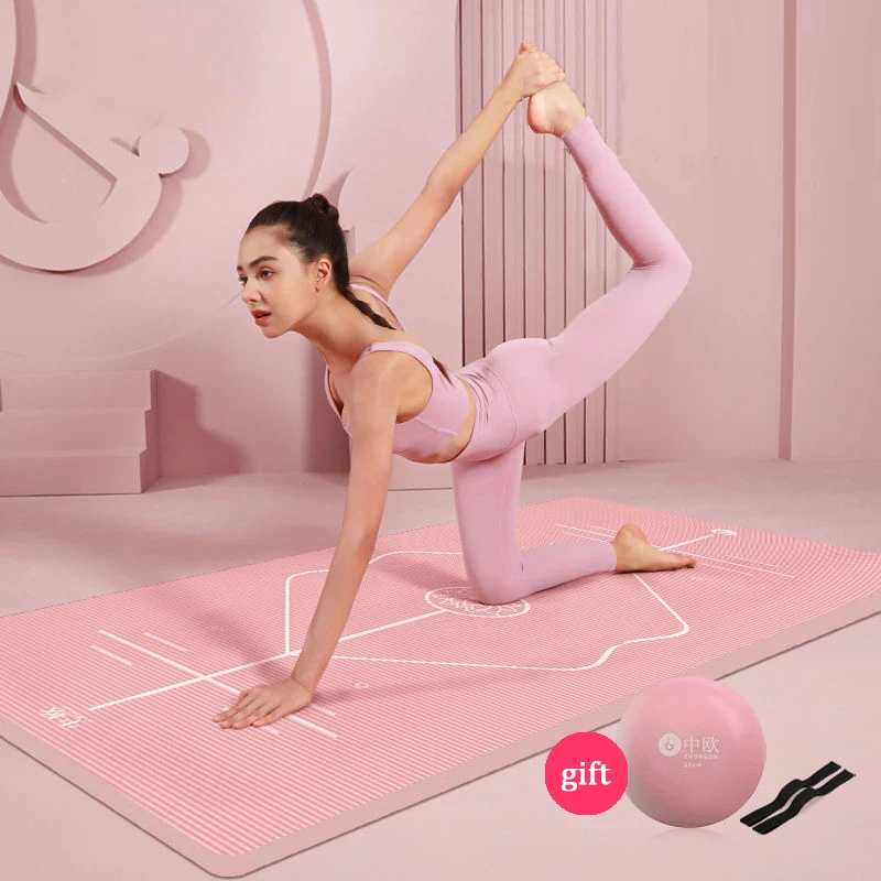 

Thick 15mm Non-slip Yoga Double Layer Non-Slip Mat Yoga Exercise Pad with Position Line For Fitness Gymnastics and Pilates