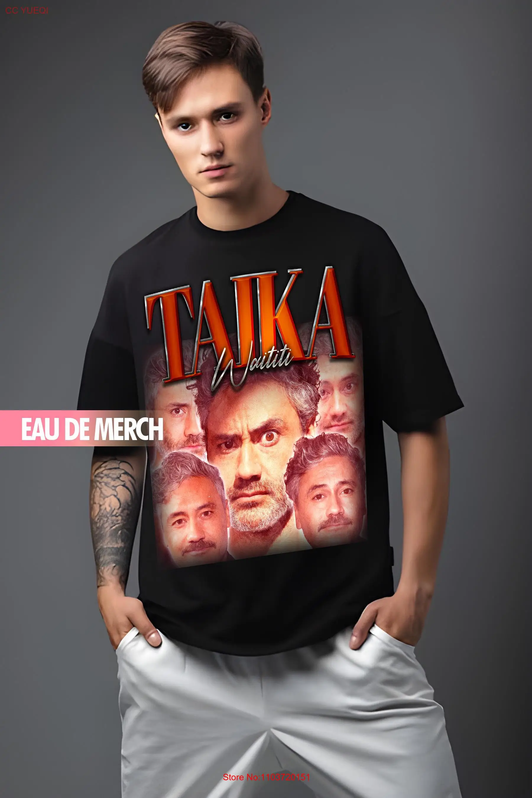 TAIKA WAITITI TEES Винтажная футболка 90-х годов Merch Retro Fans с длинными или короткими