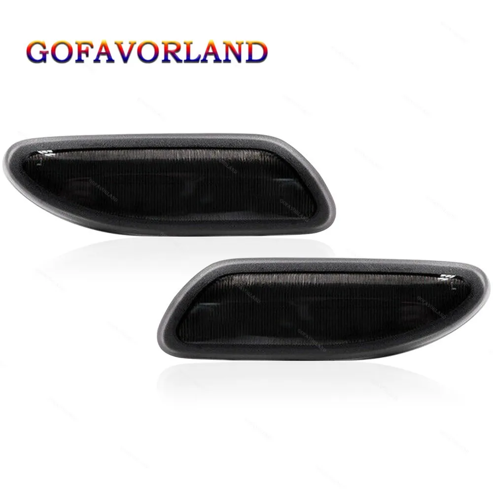 

2038200721 2038200821 передний левый или правый боковой маркер, угловой сигнал поворота, дымчато-черный для Mercedes Benz C-Class 2001-2007