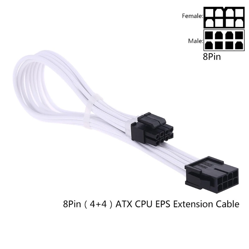 ATX кабель для материнской платы 18 AWG Удлинительный кабель блока питания для процессора