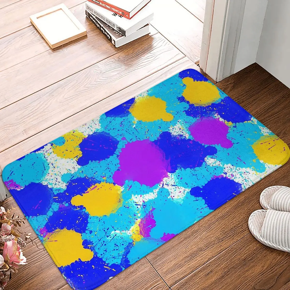 

Splatoon Game Bath Mat Splash Of Colour Doormat Kitchen Carpet Entrance Door Rug Home Decoration