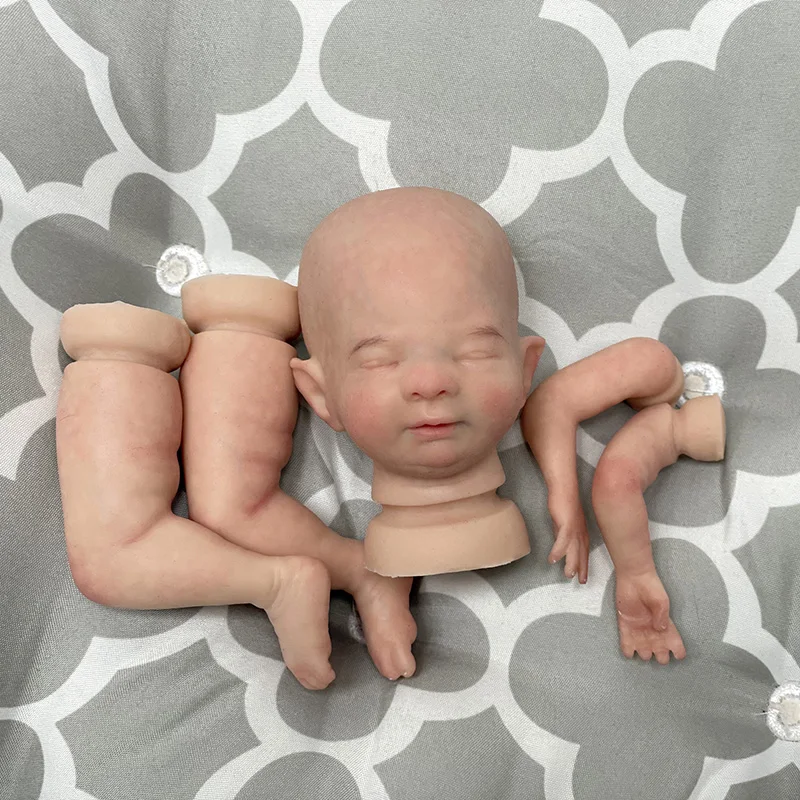 

8Inch Bebe Silicone Mini Kits Include The Cloth Body Handmade Lifelike Reborn Silicone Painted Kits Reborn Doll Silicone