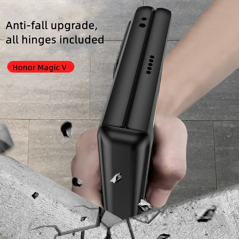 Anti-Peep Flim Case For Huawei Honor Magic V 5G Case Hinge Magnetic Stand Pc Shockproof for Magic V Kickstand Funda Function Hot