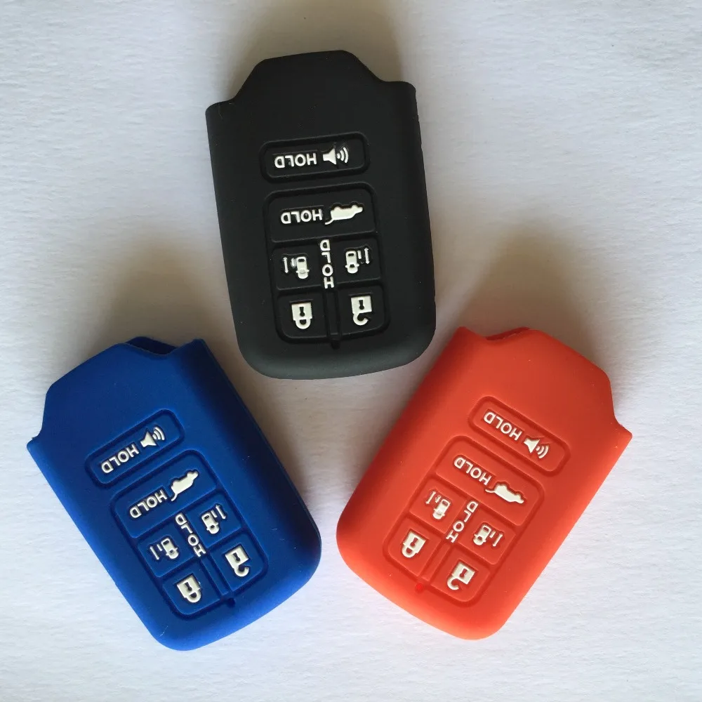 Smart Silicone Rubber Key Remote Cover For Honda Odyssey EX EX-L Touring and Elite 6 Button FOB With Push Start | Автомобили и