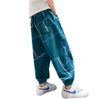 2022 new style childrens fashion pants for kids boy ankle length clothes casual harem pants school sport loose trousers 5 14yrs