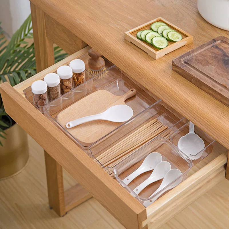 

Kitchen Drawer Divider Box Cabinet Storage Sorting Organizer Box Free Combination Knife Fork Tableware Spoon Storage Container