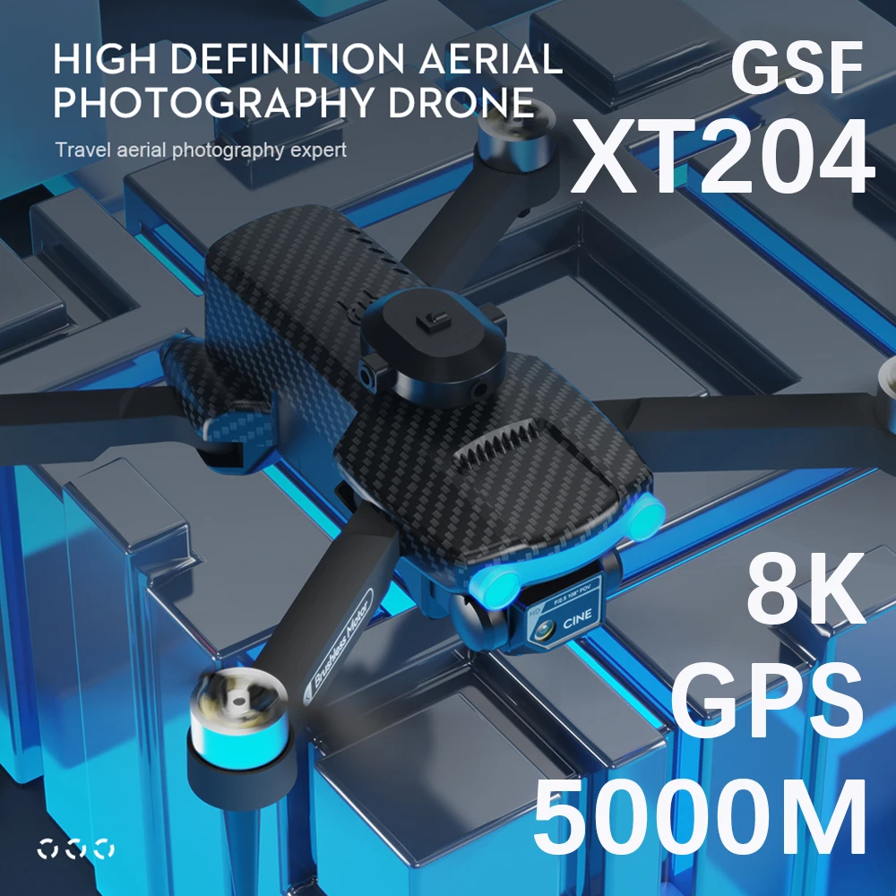 

GSF XT204 Fpv Профессиональный беспилотный летательный аппарат с камерой HD 8k Детские игрушки Беспилотный летательный аппарат Rc Дистанционный вертолет Подарок дрон с камерой 4к 10 км вертолет на радиоуправ