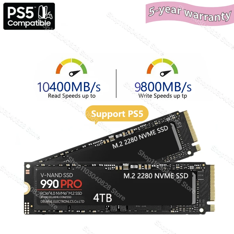 

7400MB/S 1TB 2TB 4TB SSD M2 NVMe PCIe 4.0 x4 M.2 2280 NVMe SSD Sata Drive Solid State Disk for PS5 PlayStation5 Laptop Gaming PC