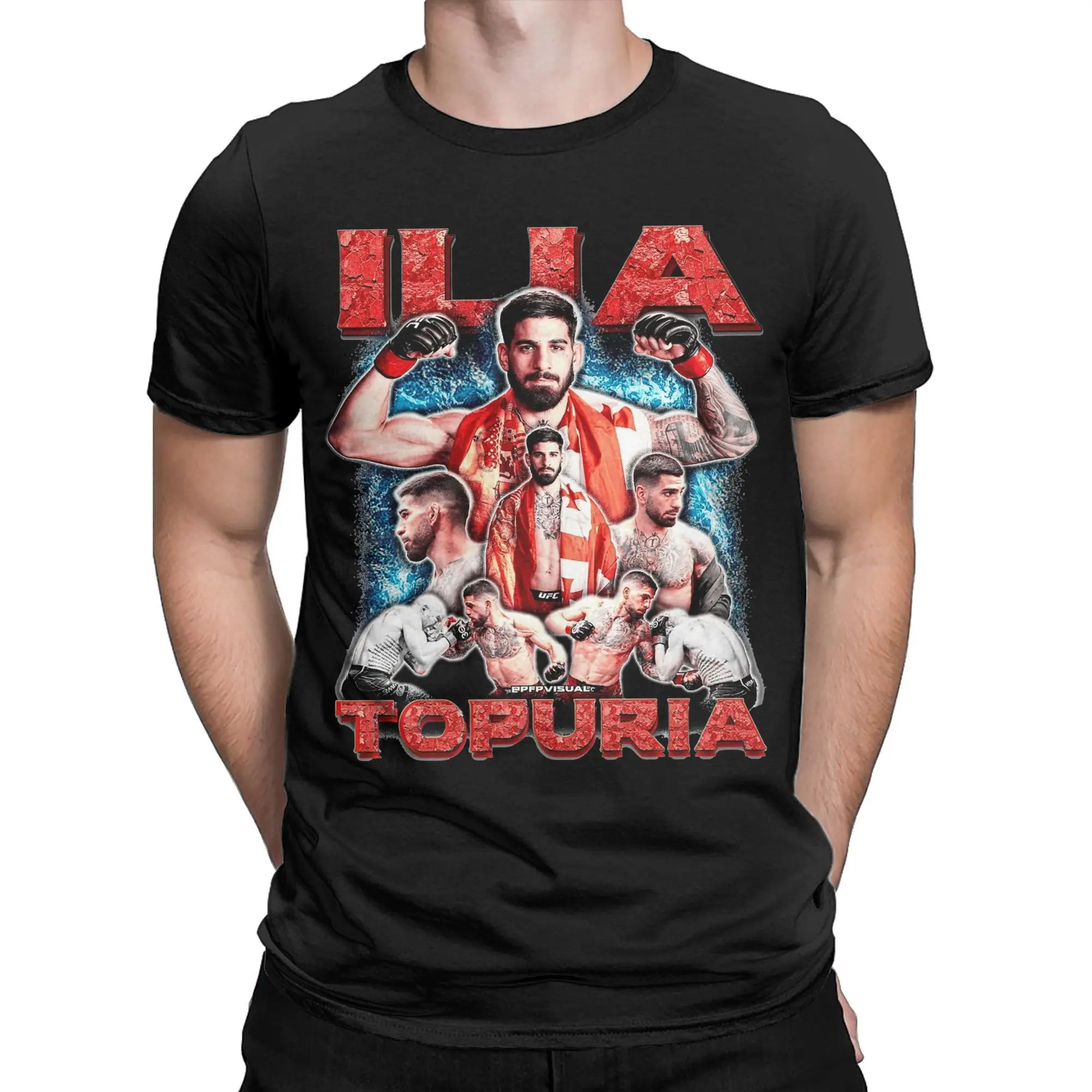 Ilia Topuria wrestler wrestling Outfit Unisex T Shirts Pure Cotton Tee New Arrival Tops T-shirt