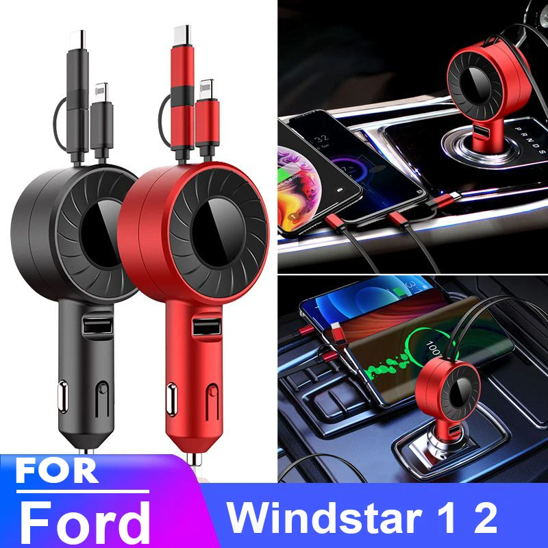 

USB Type C Car Charger for iPhone Android HUAWEI HONOR Xiaomi POCO Redmi Samsung Galaxy Realme UMIDIGI for Ford Windstar 1 2