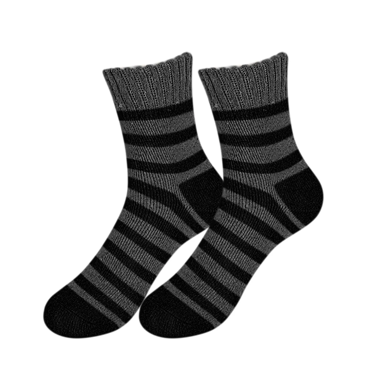

Comfort Casual Thermal Terry Socks Women's Warm Socks Mid Socks Women Thick Long Socks Sock Project Bag Baseball Socks Red Black