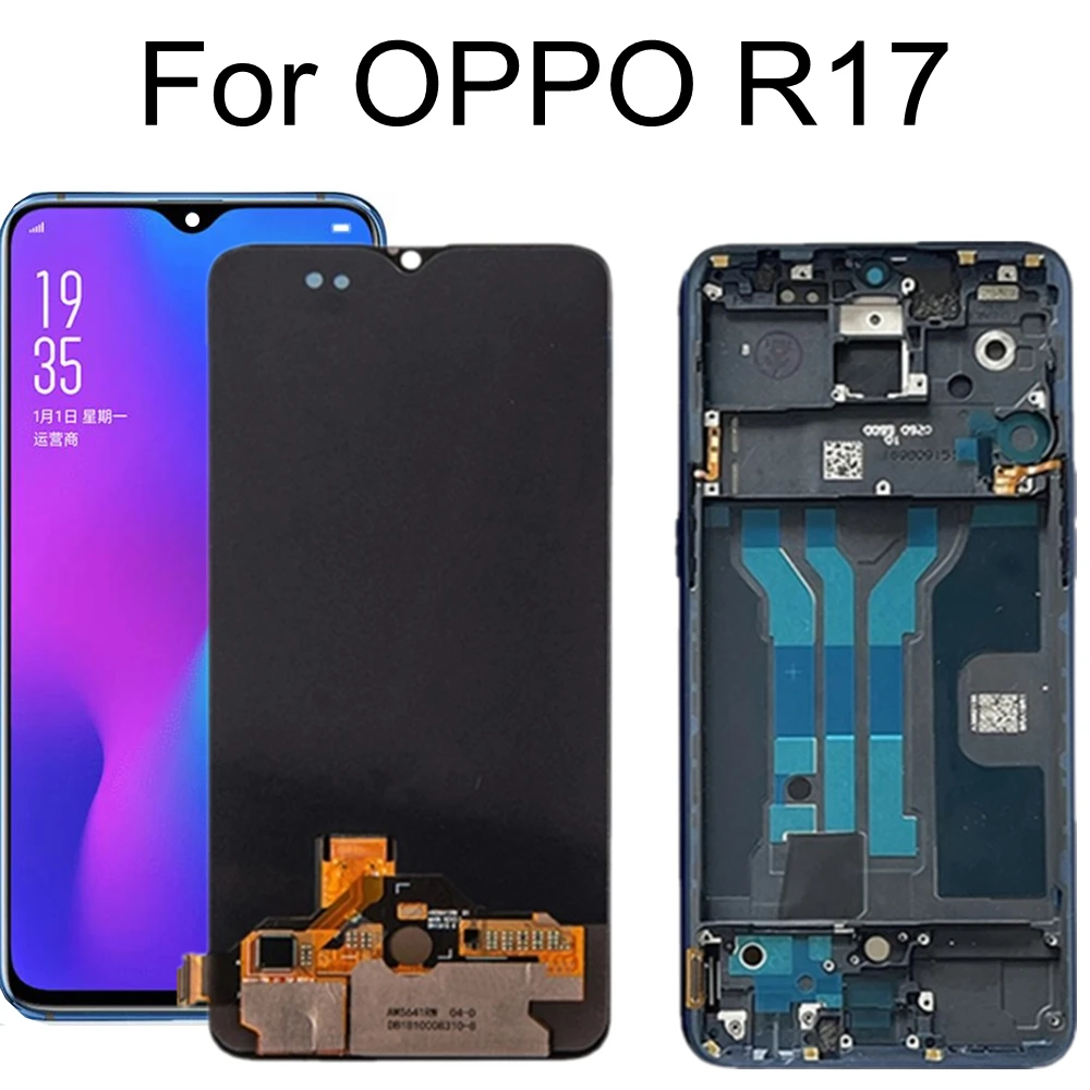 

6.4" Oled screen For OPPO R17 LCD Display Touch Screen Assembly Replacement Accessory For OPPO R17 CPH1879 PBEM00