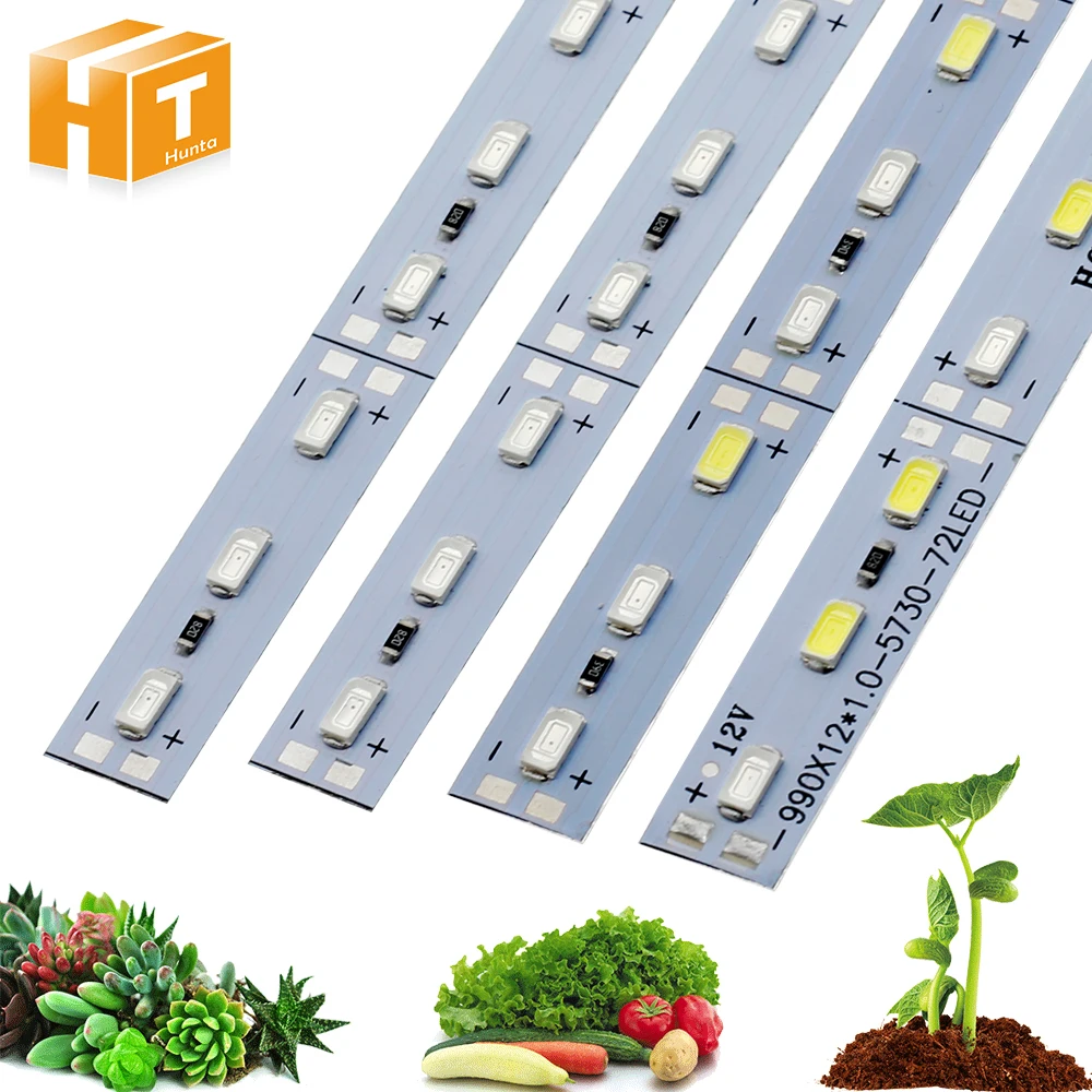 S Dc12v 5730 Led Bar Rigid Strip Red Blue For Aquarium Green House Hydroponic Plant 10pcs/lot