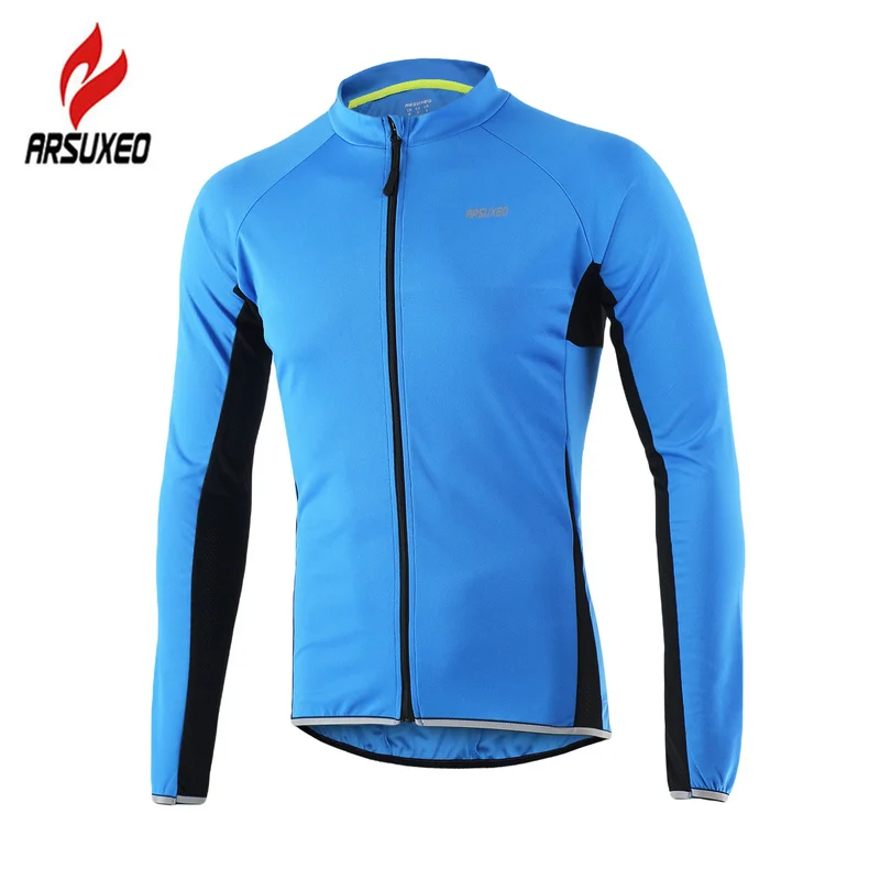 

ARSUXEO High Quality Men's Cycling Jersey 2022 Long Sleeve Road Bike Shirt Breathable Bicycle Jersey Pro Team Cycling Clothing