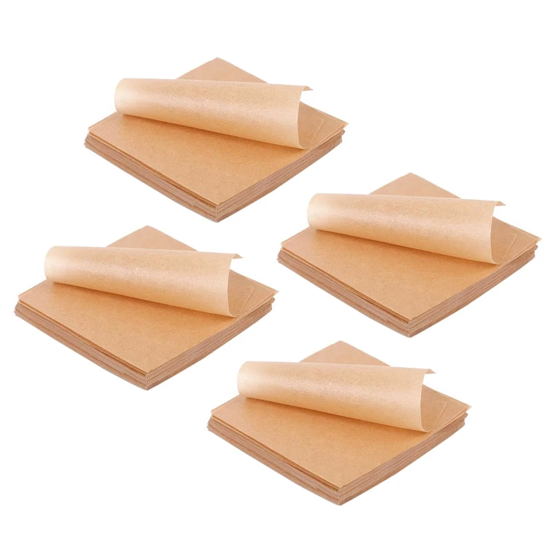 

New 2000 Pcs Unbleached Parchment Paper Baking Sheets, 4X4 Inches Non-Stick Precut Baking Parchment, Perfect For Wrapping