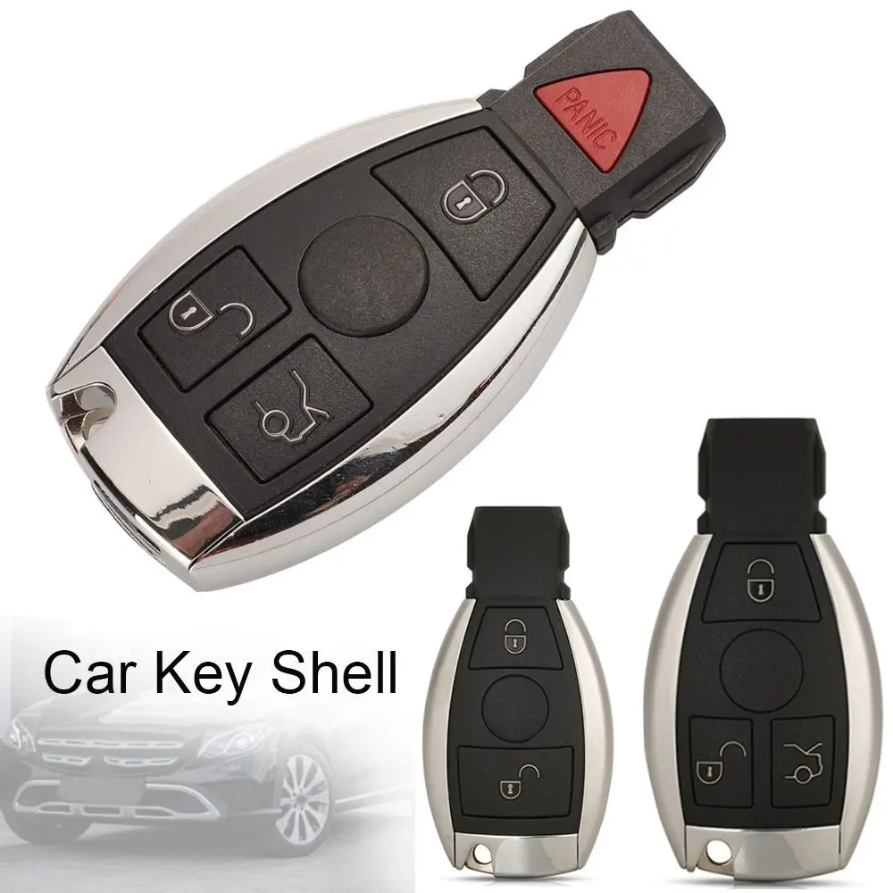 

BGA NEC Remote Key Case 2/3/4 Buttons ABS Car Key Shell Keyless Entry for Mercedes Benz W203 W204 W205 W210 W211 W212 W221 W222