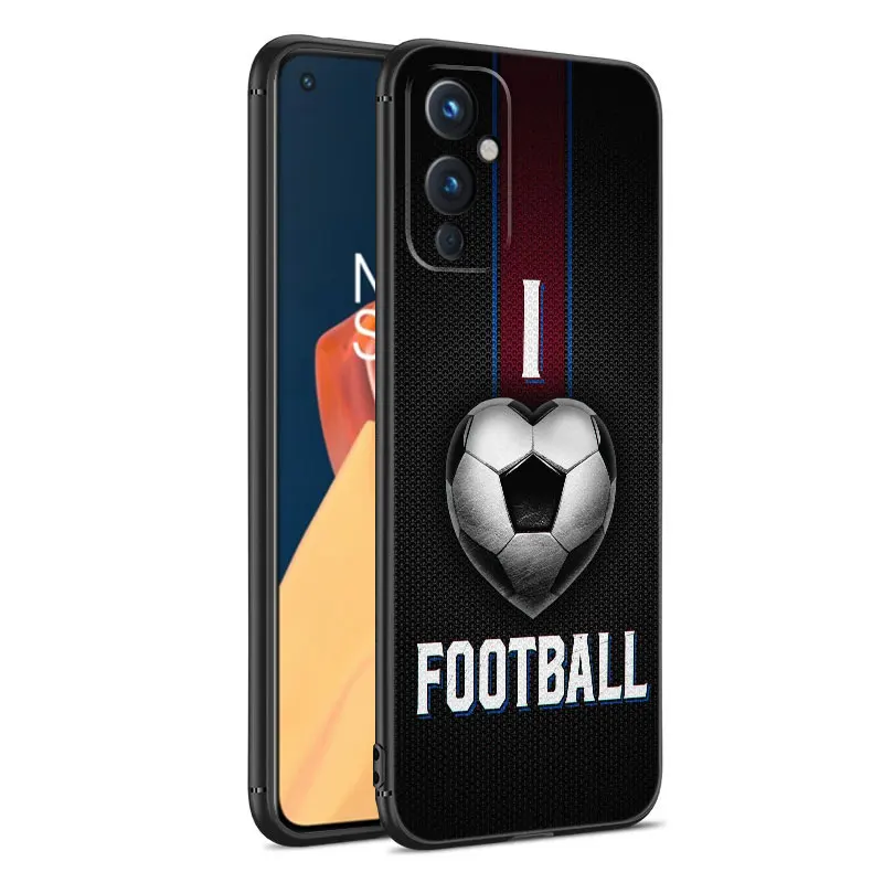 Футбольный мяч Черный силиконовый чехол для OnePlus 10R 11R 12R ACE 2 3 Pro 2V 3V Nord CE 4 Lite N10 N20 N30 SE