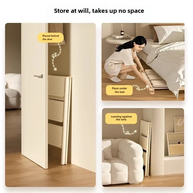 3-ступенчатая складная лестница небольшой стальной табурет-ступенька для