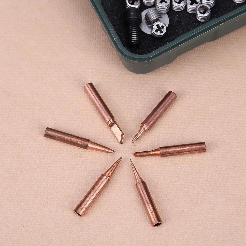 

Copper Welding Iron Tips Solder Tip 900M-T for ReworkStation Tool Kit Usage for Welding Soldering Accessories
