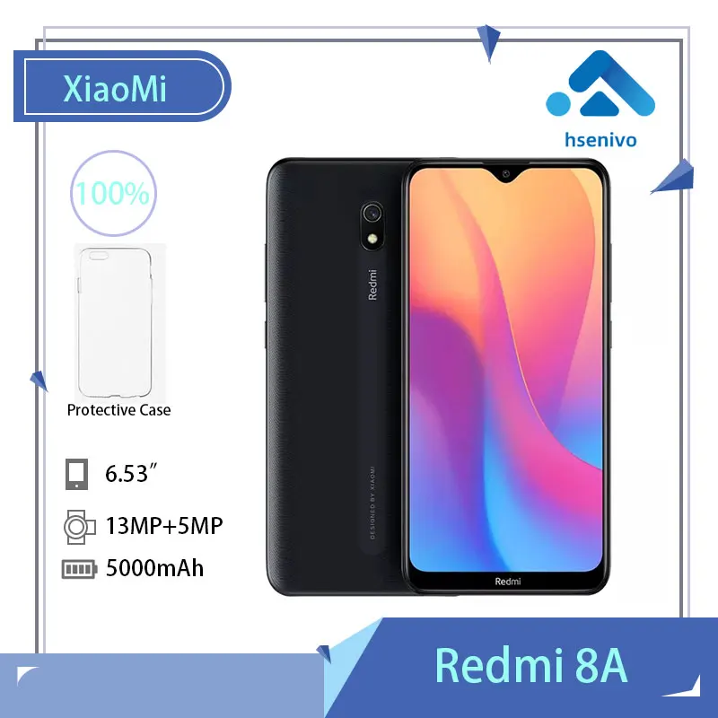 

Xiaomi Redmi 8A 8 A 64GB ROM 4GB RAM Mobile Phone Snapdragon 439 Octa Core 6.22" 5000mAh 12MP Camera Smartphone