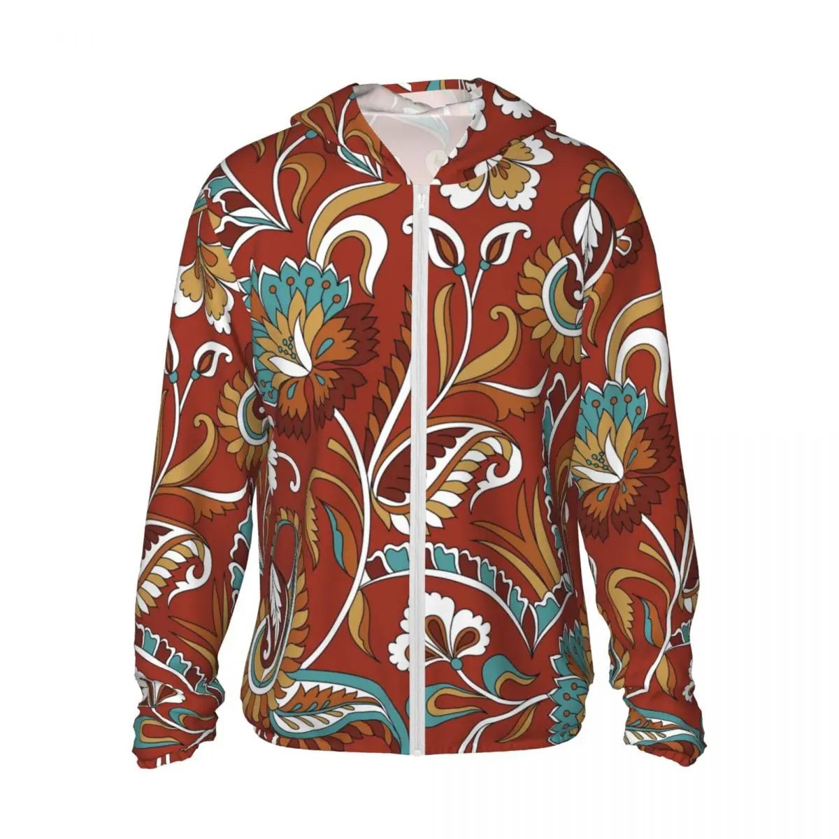 

Paisley 3D Print Ultra-Light Summer Hoodies Quick Dry Sun Protection Hooded Shirts