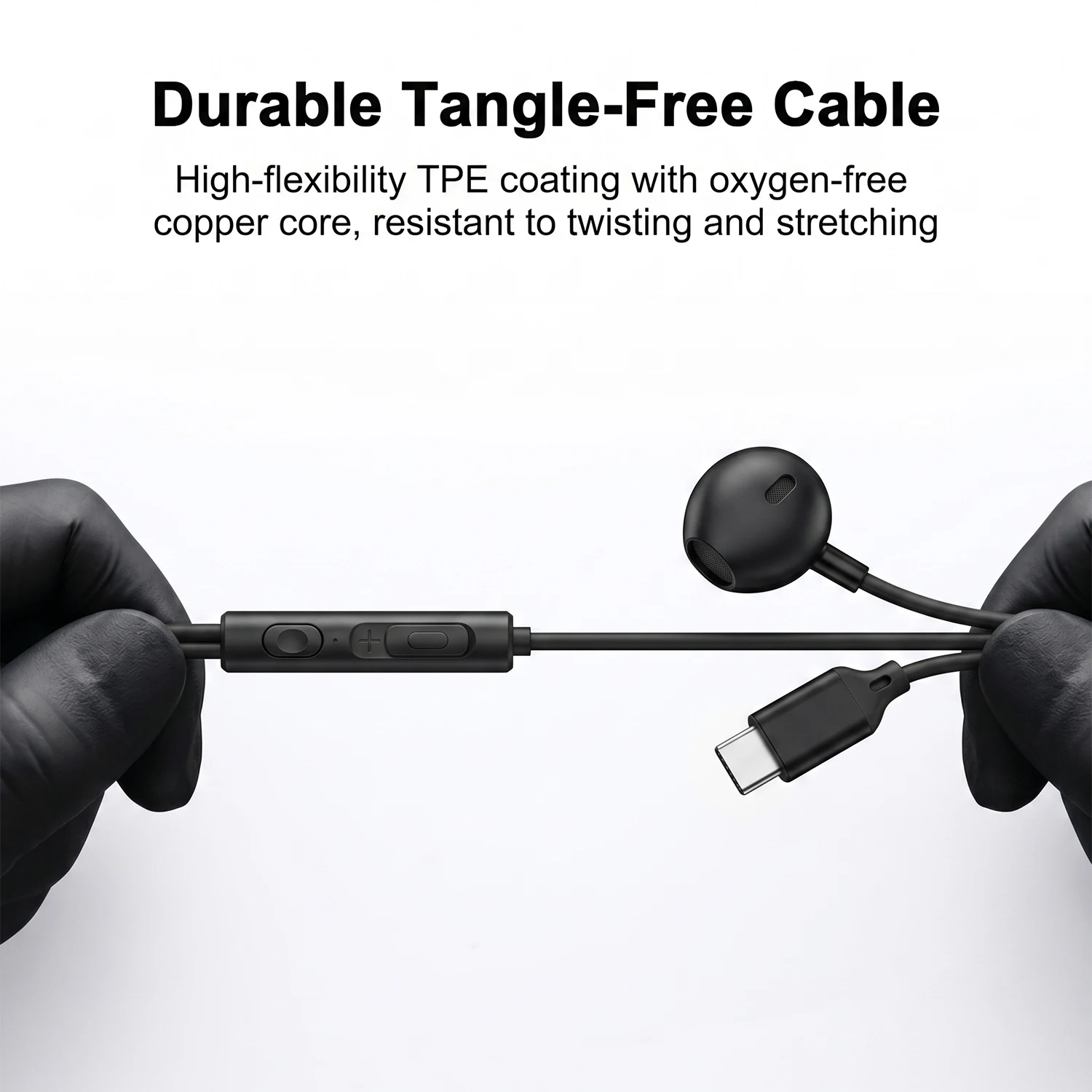Проводные наушники USB Type-C HiFi с объемным звуком и микрофоном для Samsung Galaxy S25 S24 S23 S22 S21, внутриканальные гарнитуры 3,5 мм (art.: 3920dc2d8bc66) - 3920dc2d8bc66