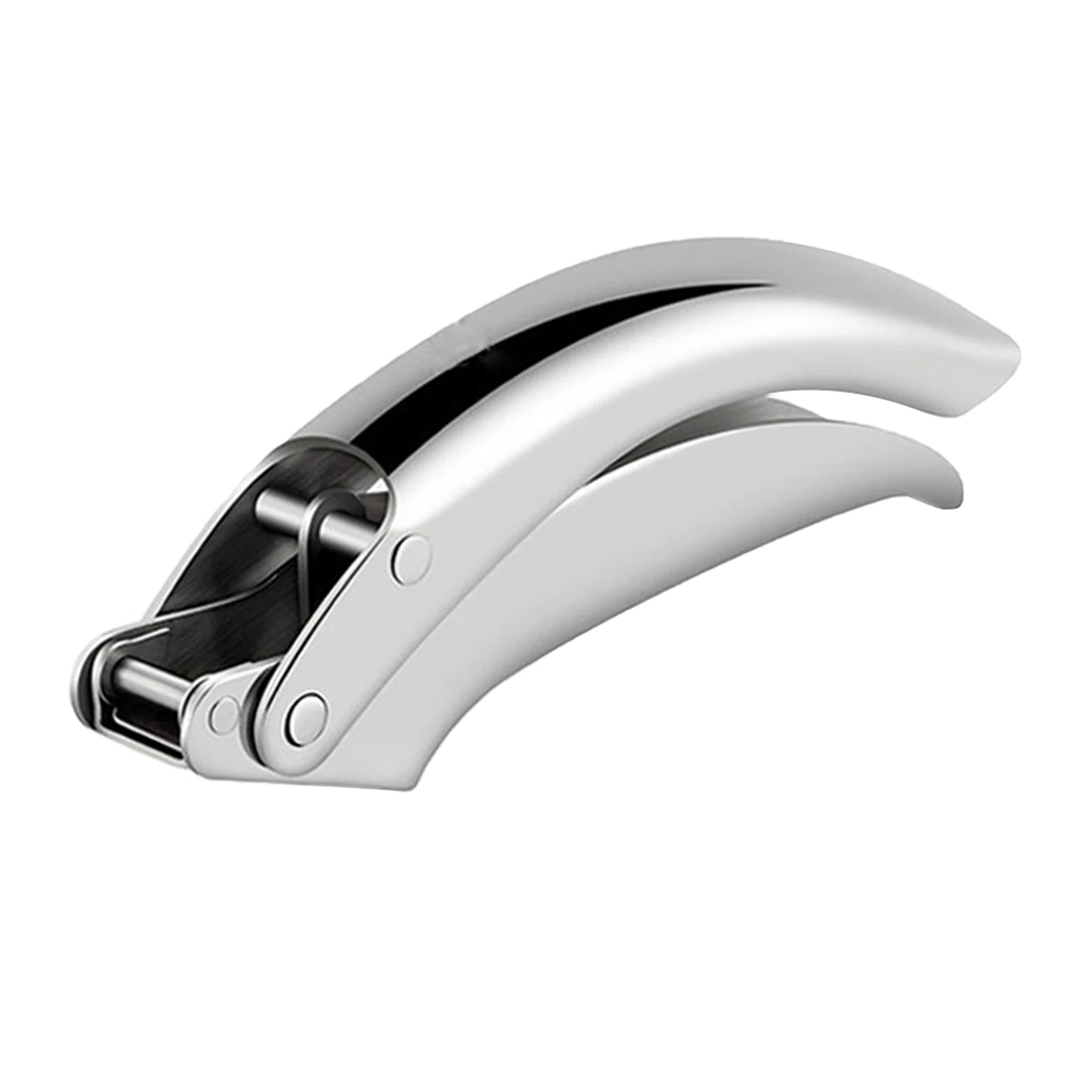 

Manual Garlic Press Safe Stainless Steel Double Lever Handheld Ergonomic Effortless Crusher Professional Kitchen Tool Rust Free
