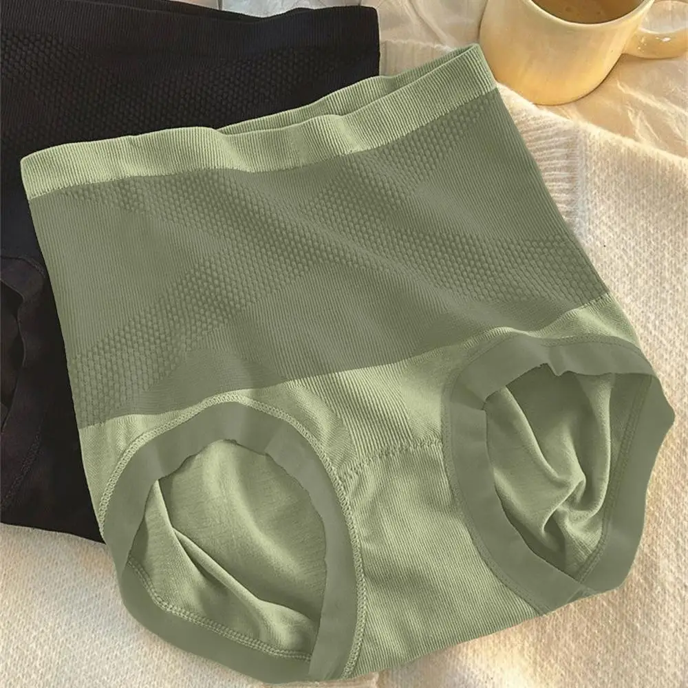 Бесшовные Удобные брюки с высокой талией для живота шелковое нижнее белье из