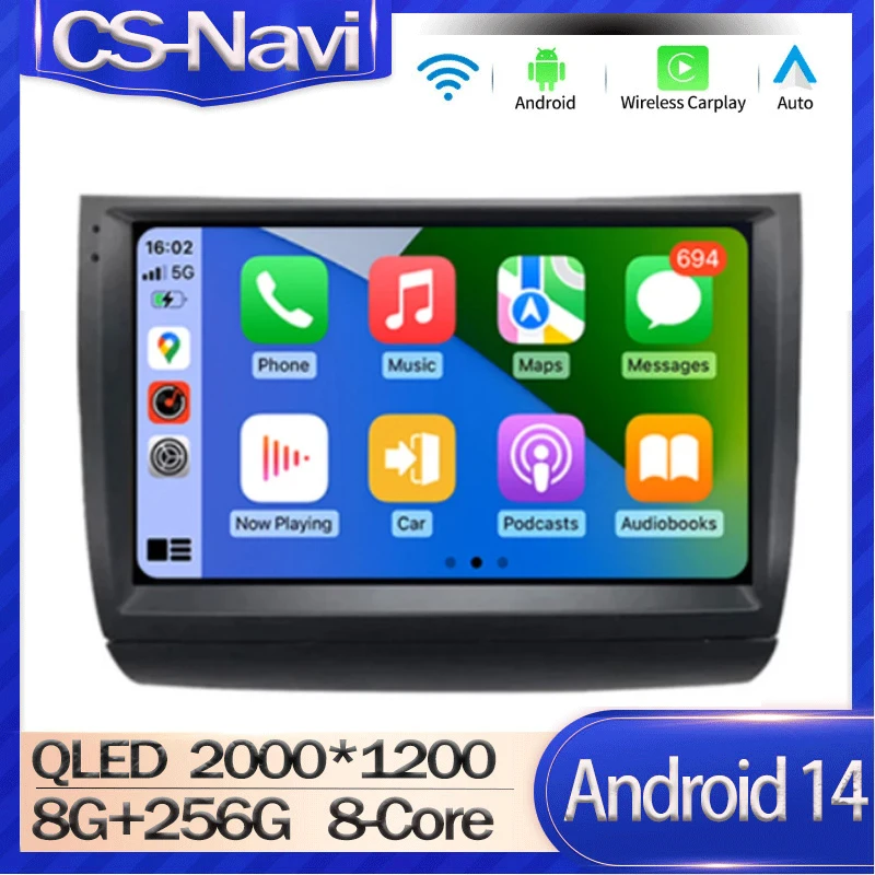Android 14 Автомобильный радиоприемник Мультимедийный видеоплеер для Toyota Prius 20 2002-2009