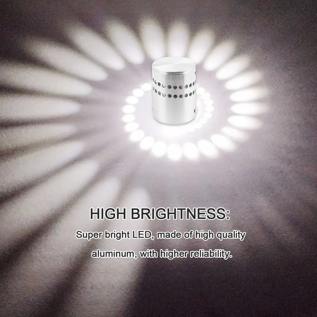 

Modern LED Ceiling Light 3W RGB wall Sconce for Art Gallery Decoration Front Balcony lamp Porch light corridors Light Fixture