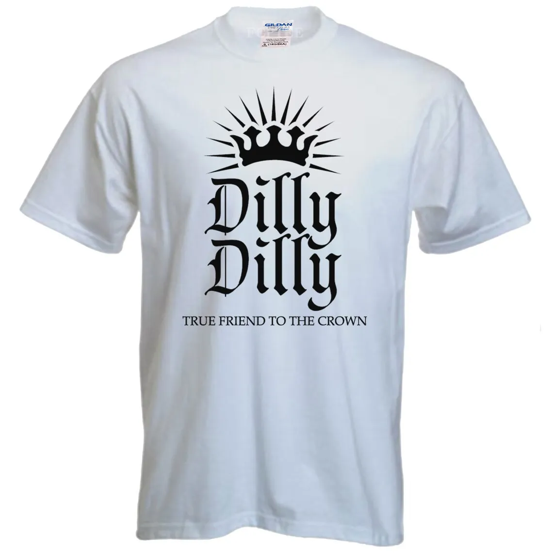 

Dilly True Friend To The Crown Unisex T Shirts Novelty Graphic Men Classic Camisas Man Tops Cotton Harajuku Tee Shirt